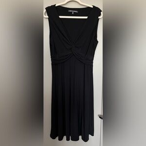 Black Crossfront Dress